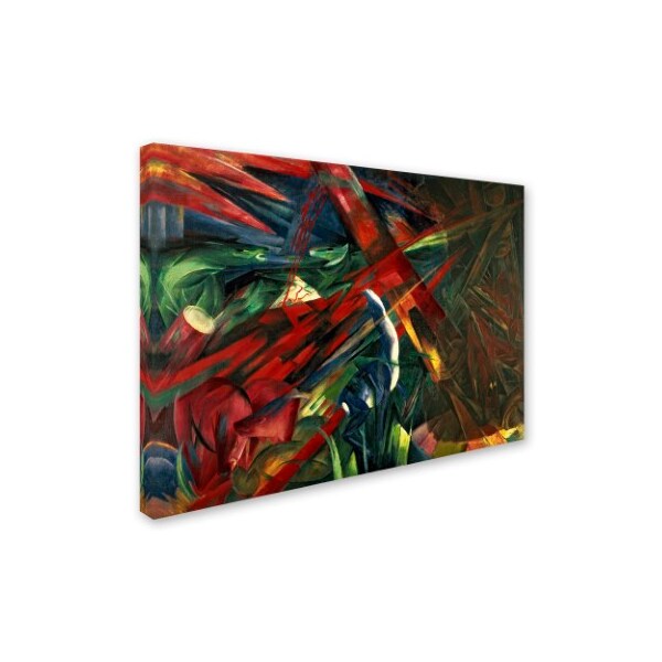 Franz Marc 'Fate Of The Animals 1913' Canvas Art,18x24